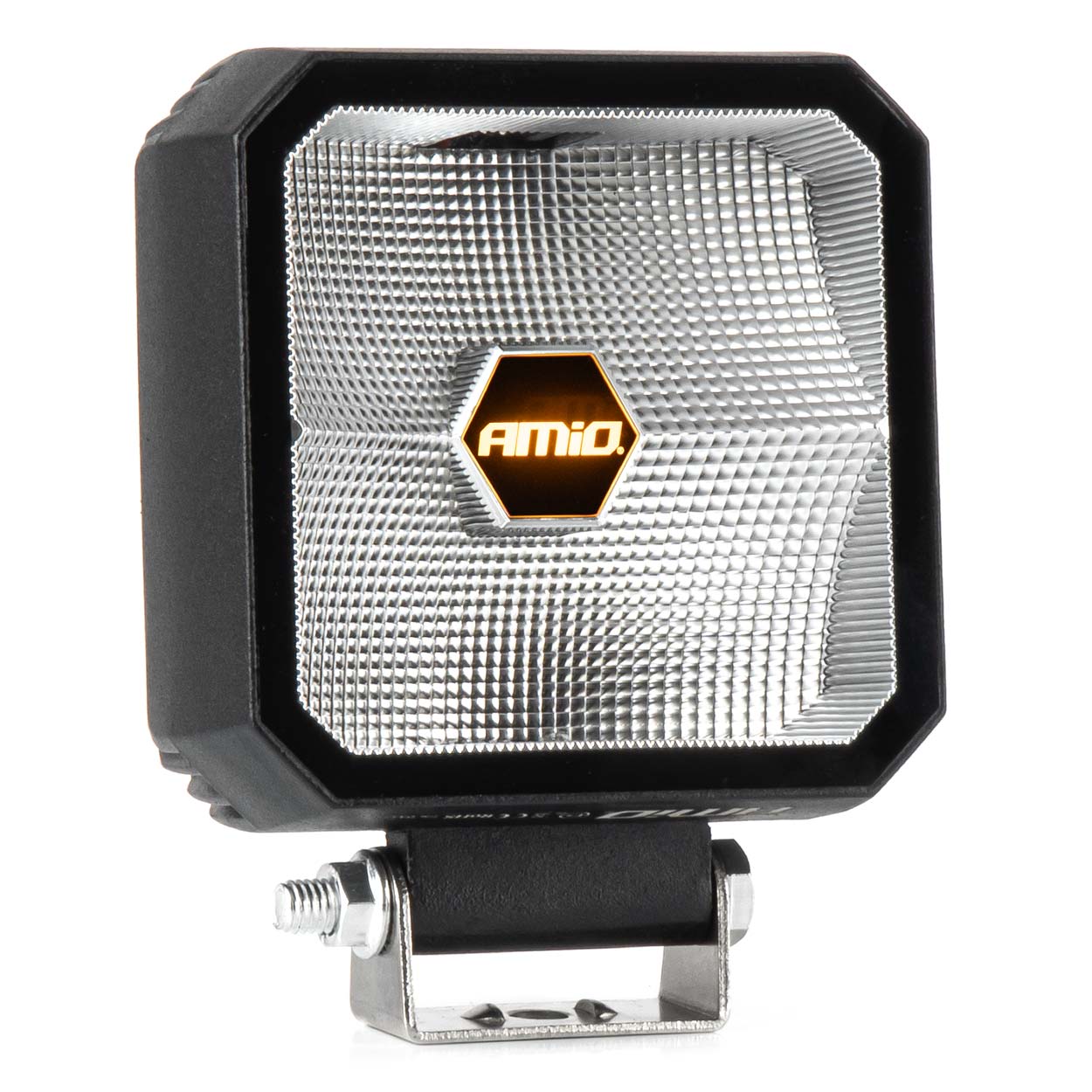 ΠΡΟΒΟΛΕΑΣ ΕΡΓΑΣΙΑΣ ΤΕΤΡΑΓΩΝΟΣ LED 30W 9>50V 3 ΧΡΗΣΕΩΝ ΛΕΥΚΟ/ΠΟΡΤΟΚΑΛΙ ΦΩΣ 110x110x52mm AMIO - 1 Τεμ.